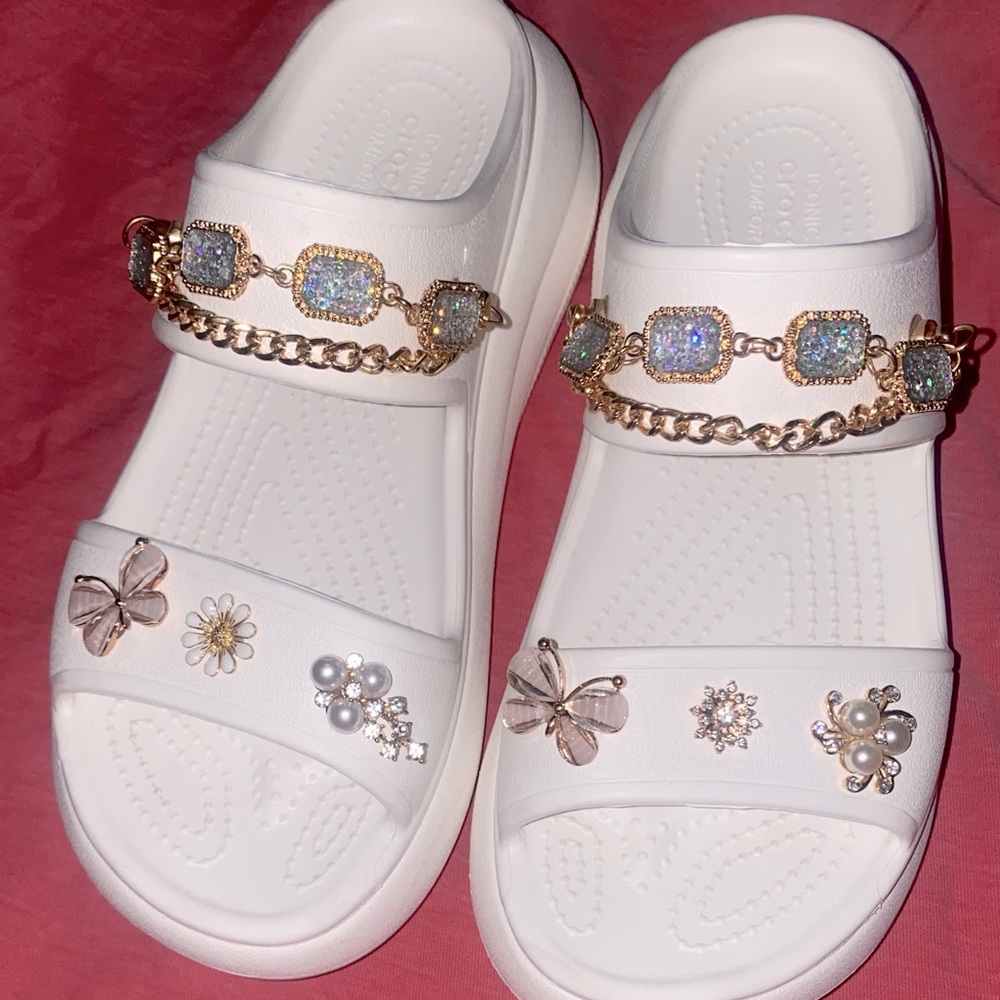 Crocs Cush Sandals White